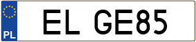 Truck License Plate